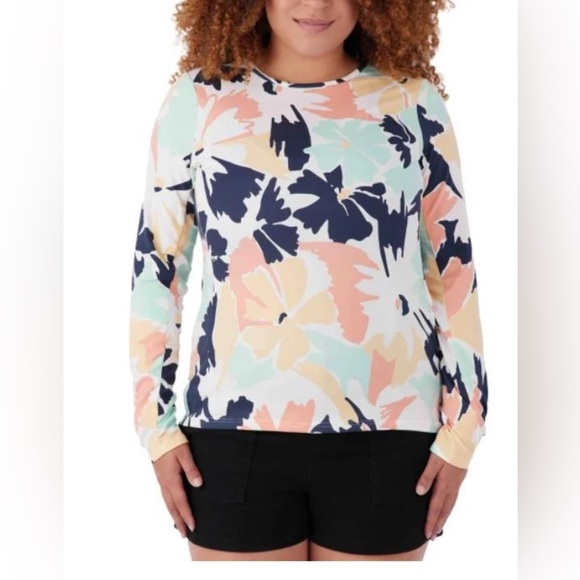Hang Ten long sleeve soft quick dry sun tee with pockets size Large - Picture 1 of 6